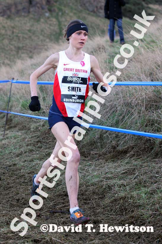 Rosie Smith during the senior womens 6k BUPA Great Edinburgh Cross Country. Photo: David T. Hewitson/Sports for All Pics